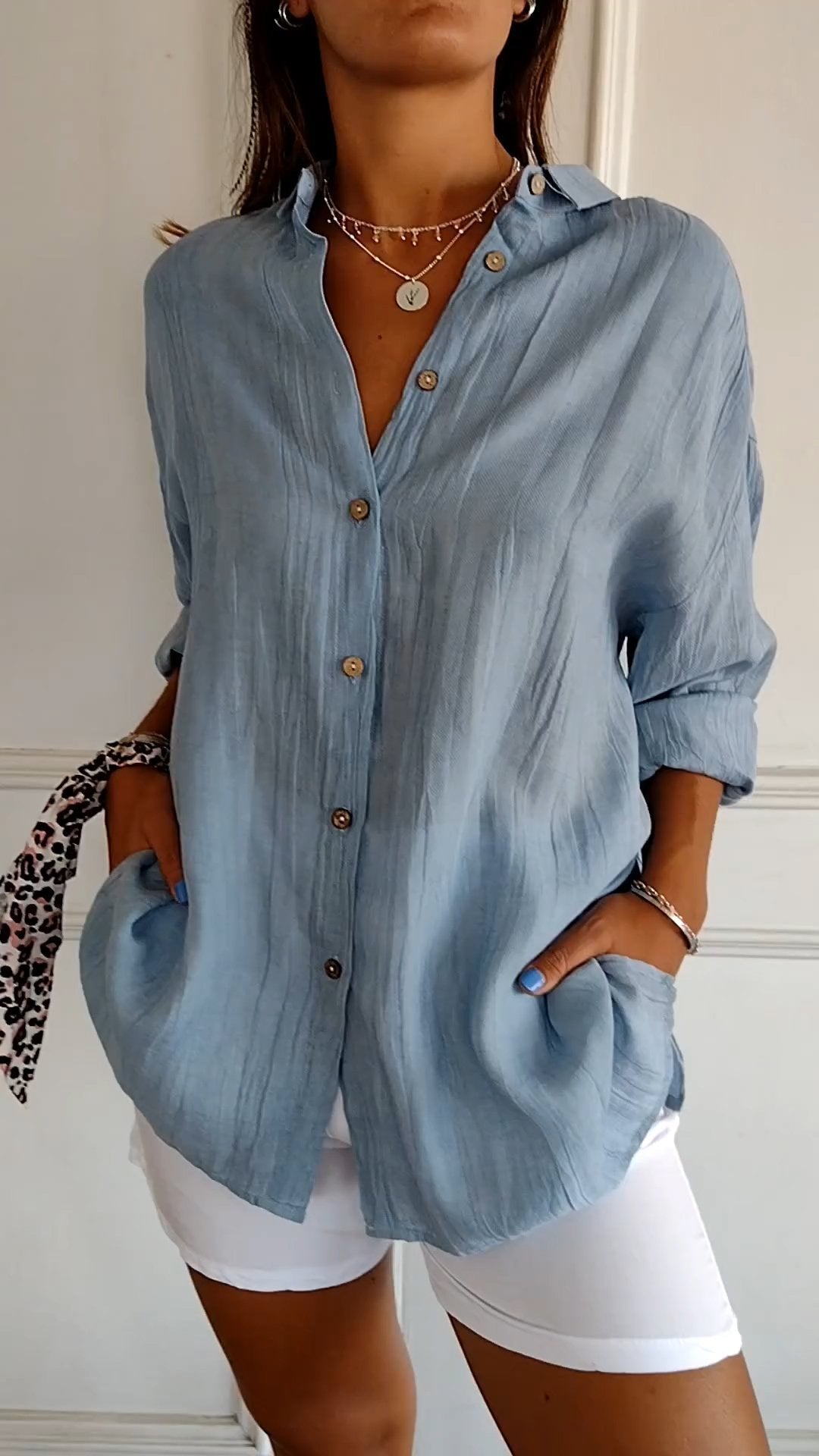 Krisha - Elegant Oversized Blouse