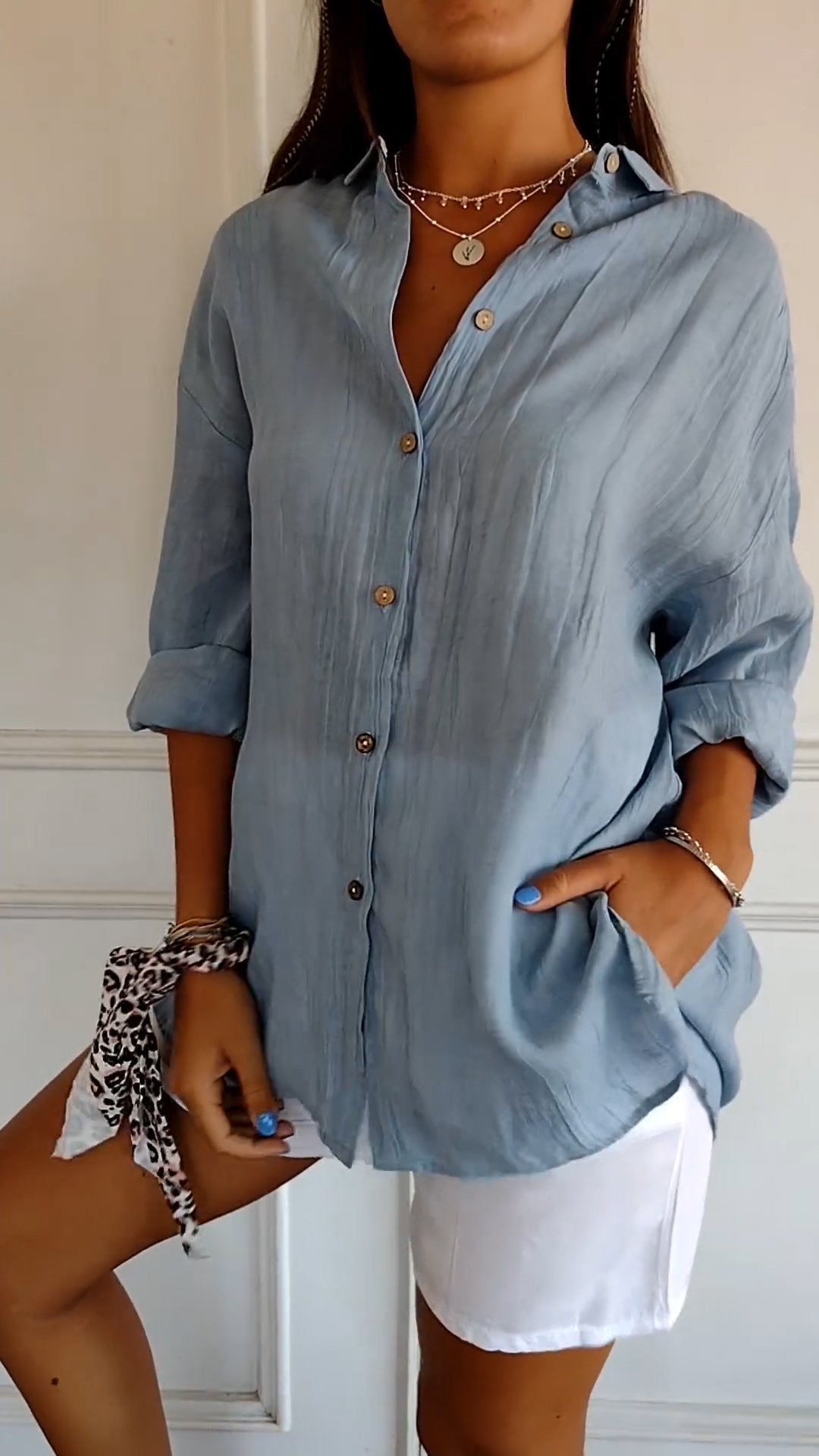 Krisha - Elegant Oversized Blouse