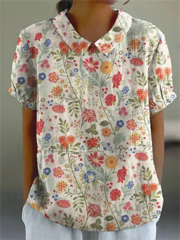 Sofia - Stijlvolle Bloemenblouse