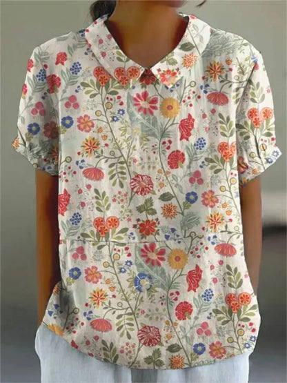 Sofia - Stijlvolle Bloemenblouse