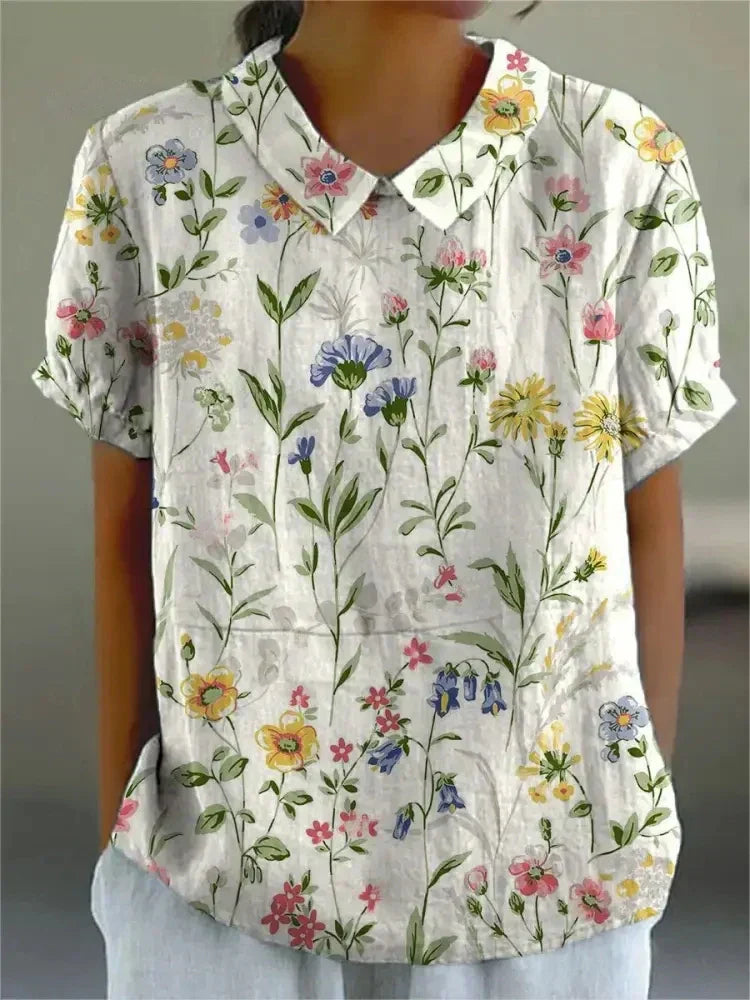 Sofia - Stijlvolle Bloemenblouse