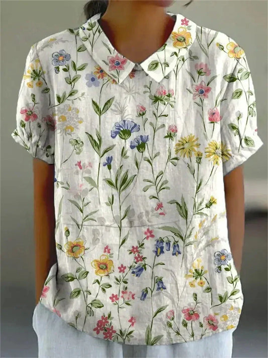 Sofia - Stijlvolle Bloemenblouse