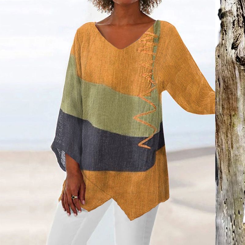 Helene - Flatterende V-Hals Top