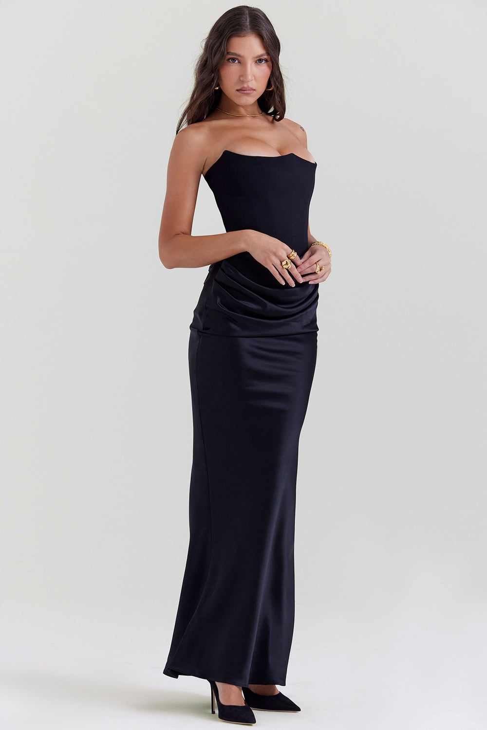 Lilly - Elegante Strapless Jurk
