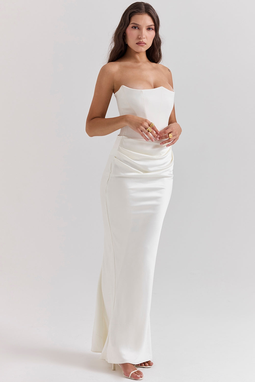 Lilly - Elegante Strapless Jurk