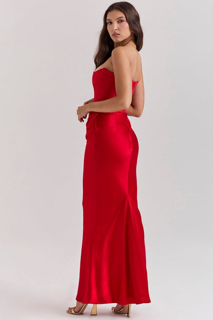 Lilly - Elegante Strapless Jurk