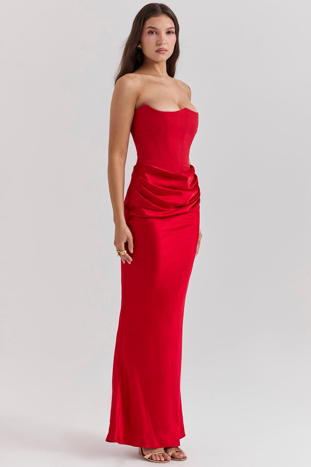 Lilly - Elegante Strapless Jurk