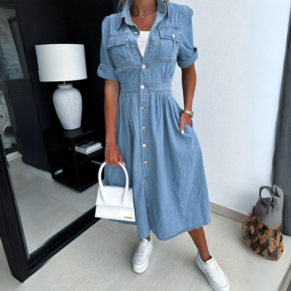 Celine - Tijdloze Denim Jurk