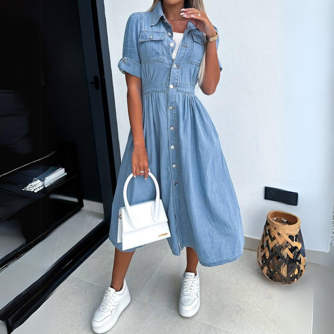 Celine - Tijdloze Denim Jurk