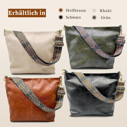 Greta - Tijdloze Leren Schoudertas