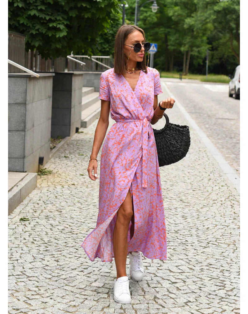Suzanne - Elegante V-Hals Jurk