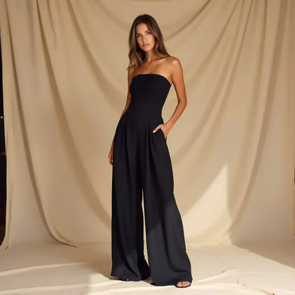 Ginette - Chic Strapless Jumpsuit