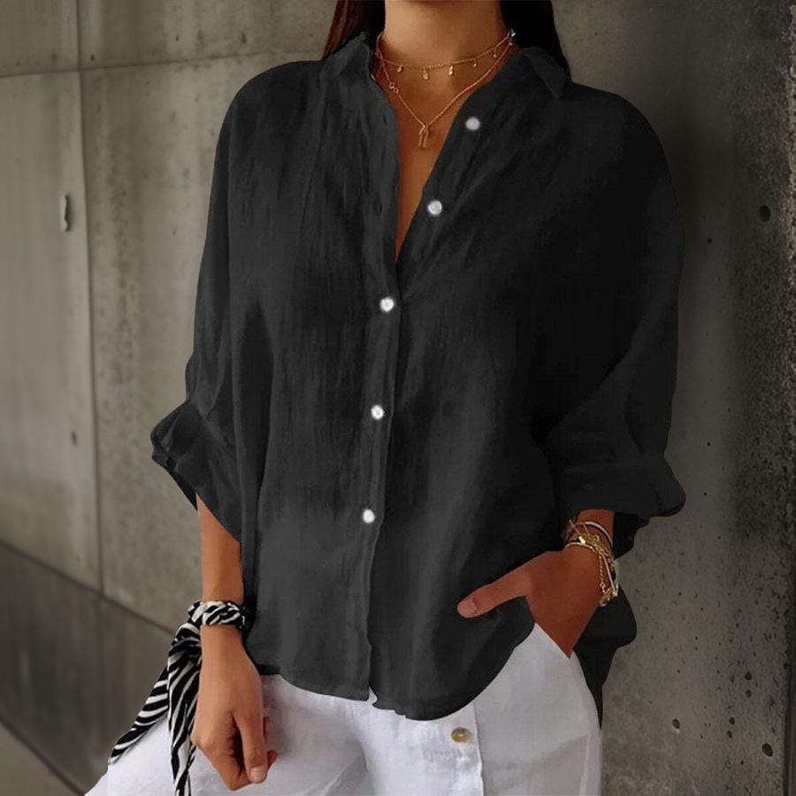 Linda - Elegant Linen Blouse