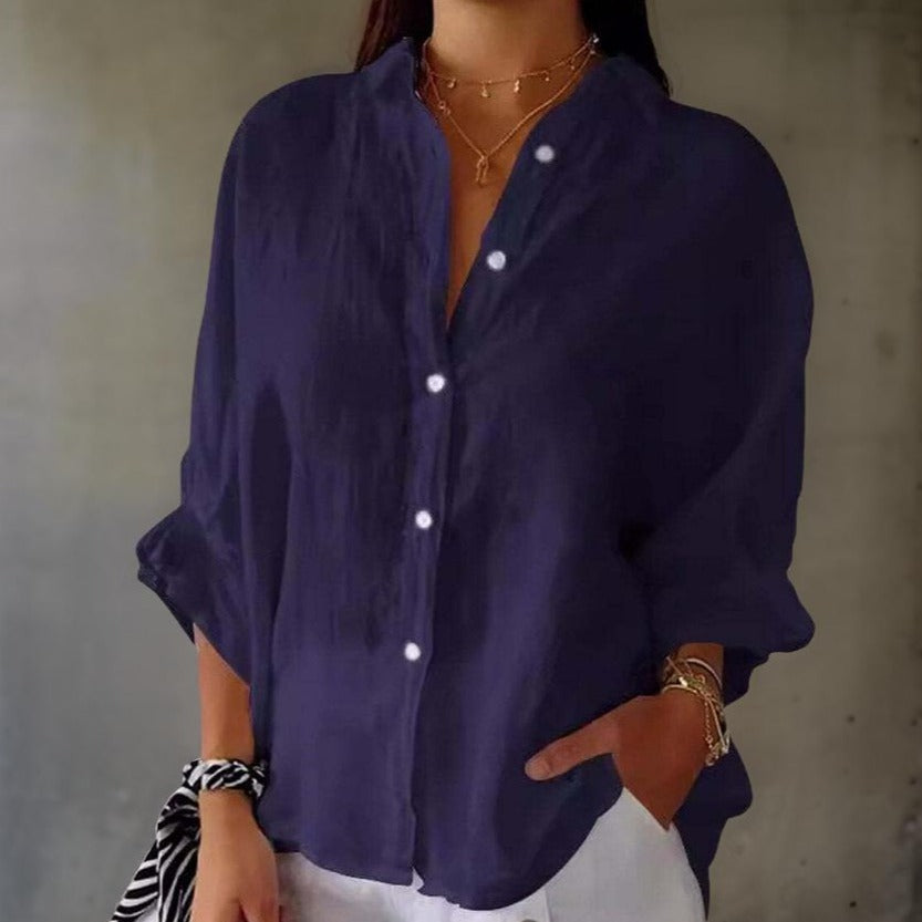 Linda - Elegant Linen Blouse
