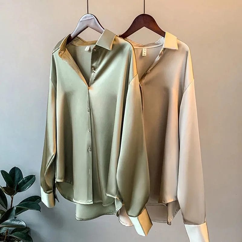 Margot - Stijlvolle Satijnen Blouse