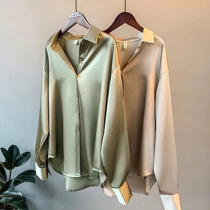 Margot - Stijlvolle Satijnen Blouse
