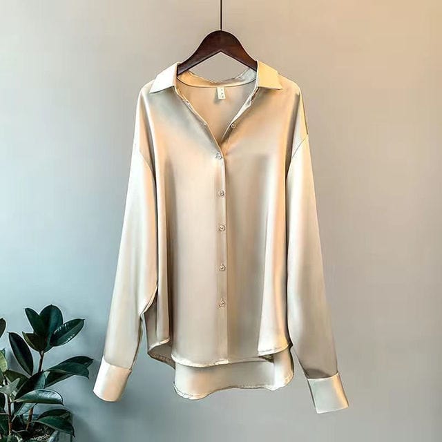 Margot - Stijlvolle Satijnen Blouse