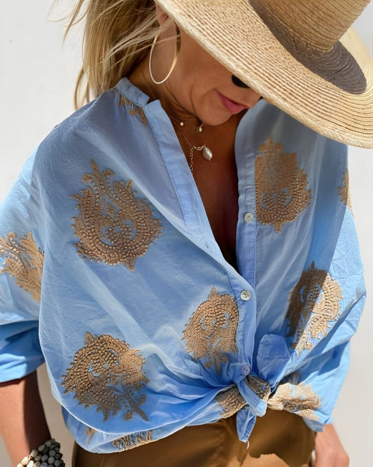 Simone - Chic Ibiza Style Blouse