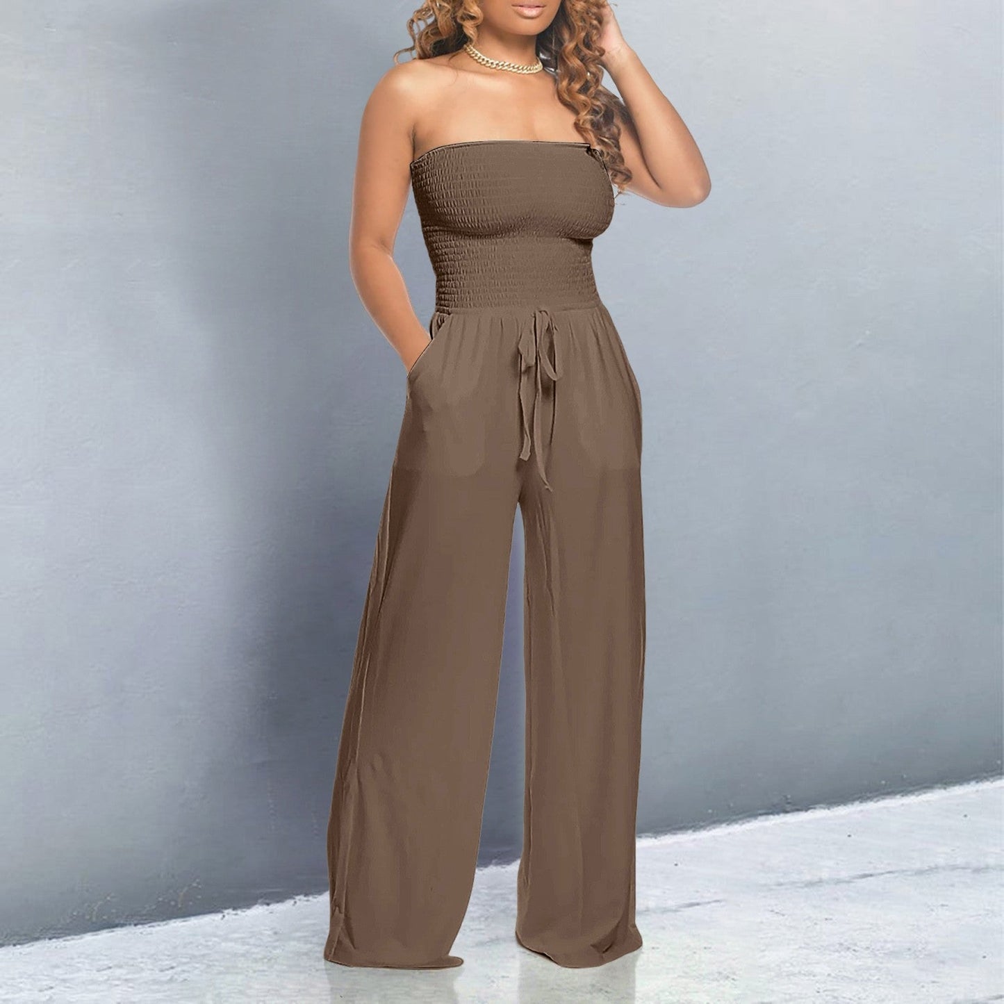Denise - Elegante Off-Shoulder Jumpsuit