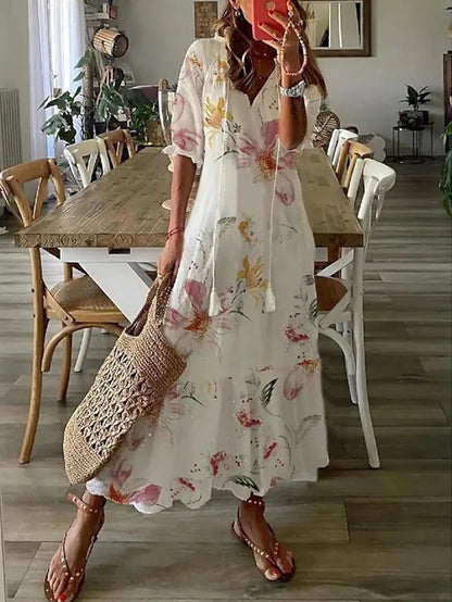 Dianna - Lichte Boheemse Jurk