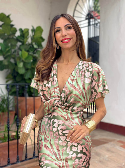 Alina – Bloemen Wrap Maxi Jurk